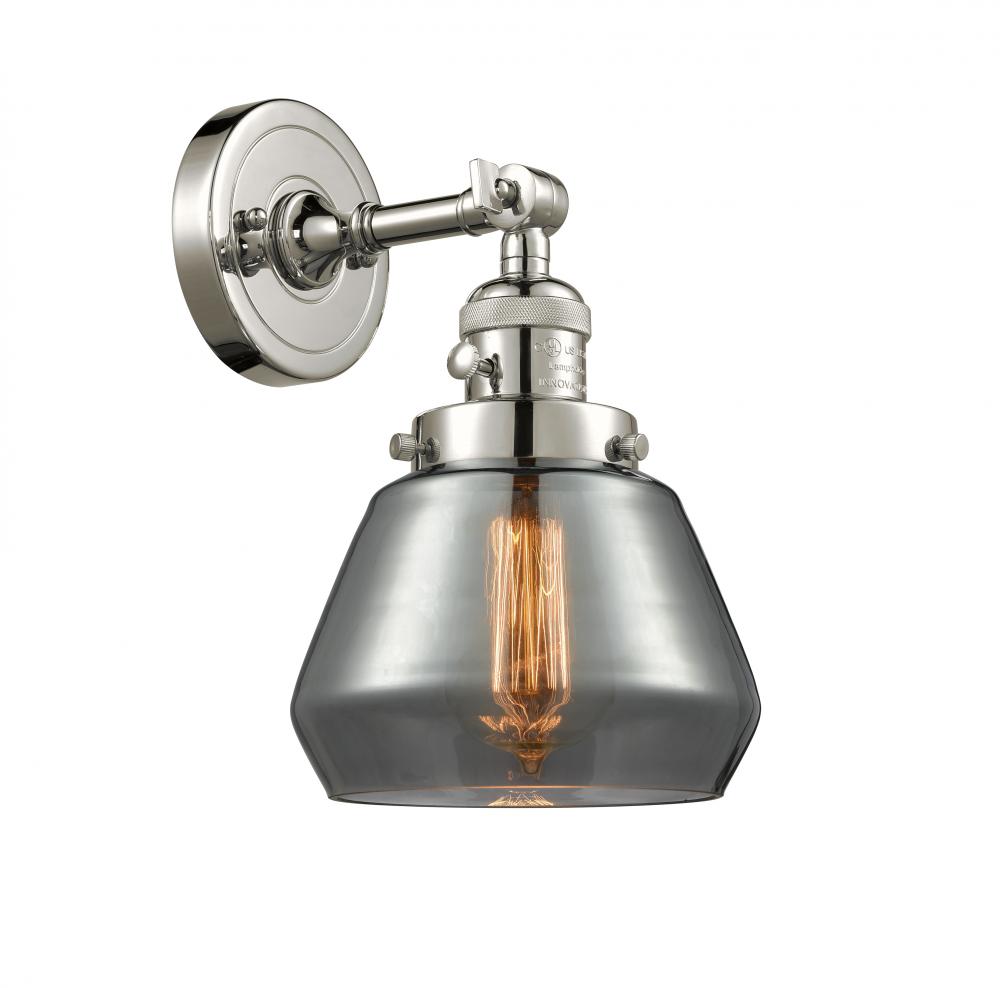 Fulton - 1 Light - 7 inch - Polished Nickel - Sconce