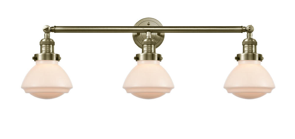 Olean - 3 Light - 31 inch - Antique Brass - Bath Vanity Light