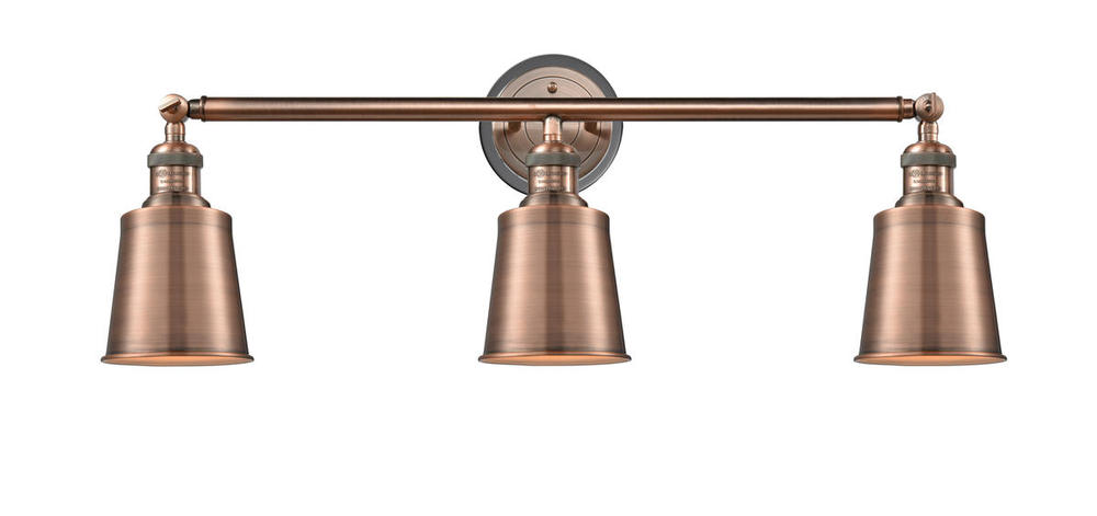 Addison - 3 Light - 32 inch - Antique Copper - Bath Vanity Light