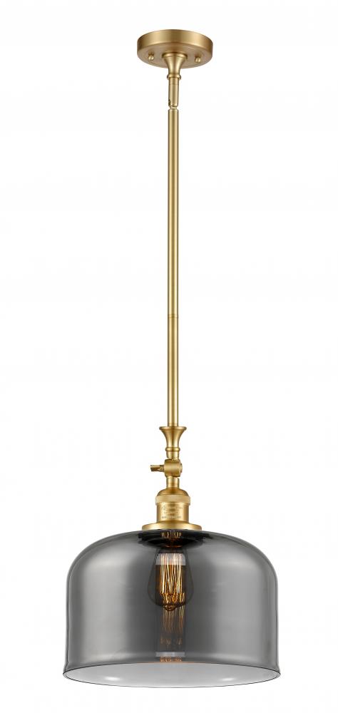 Bell - 1 Light - 12 inch - Satin Gold - Stem Hung - Mini Pendant