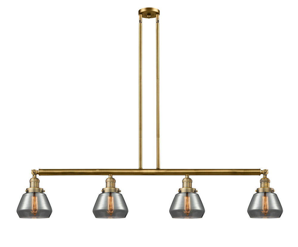 Fulton - 4 Light - 51 inch - Brushed Brass - Stem Hung - Island Light