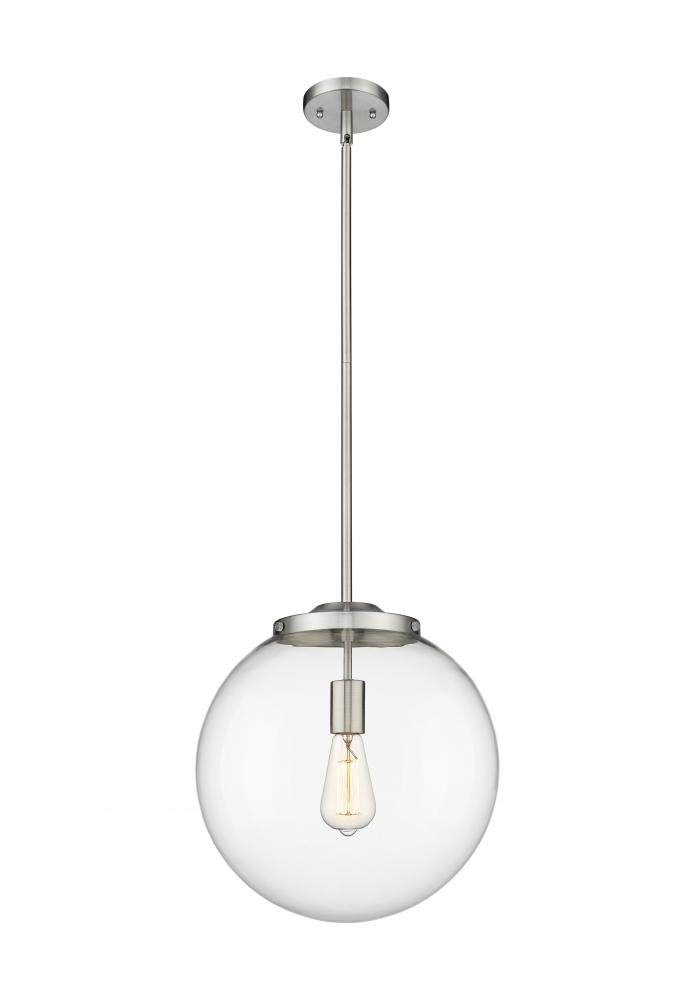 Beacon - 1 Light - 16 inch - Brushed Satin Nickel - Cord hung - Pendant