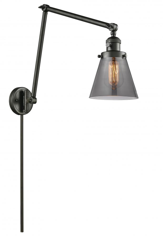 Cone - 1 Light - 8 inch - Oil Rubbed Bronze - Swing Arm