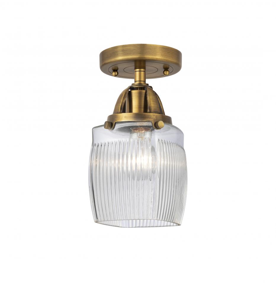 Colton - 1 Light - 6 inch - Brushed Brass - Semi-Flush Mount