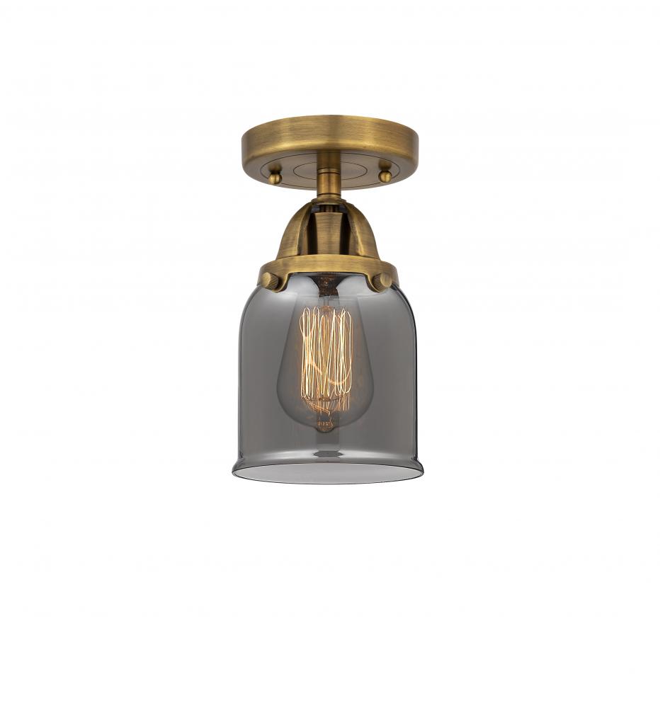 Bell - 1 Light - 5 inch - Brushed Brass - Semi-Flush Mount