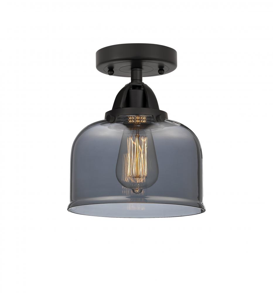 Bell - 1 Light - 8 inch - Matte Black - Semi-Flush Mount