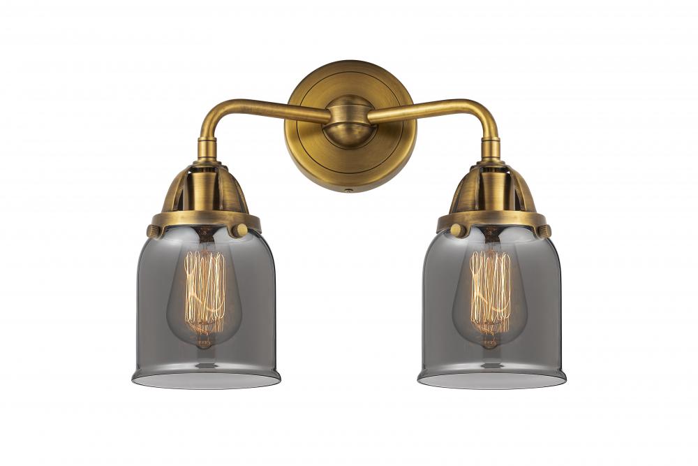 Bell - 2 Light - 13 inch - Brushed Brass - Bath Vanity Light