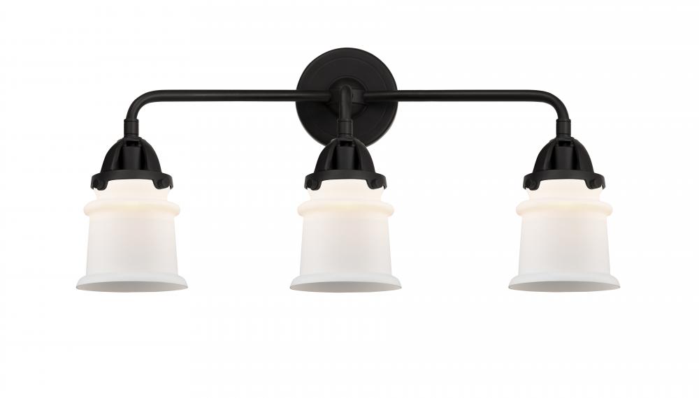 Canton - 3 Light - 23 inch - Matte Black - Bath Vanity Light