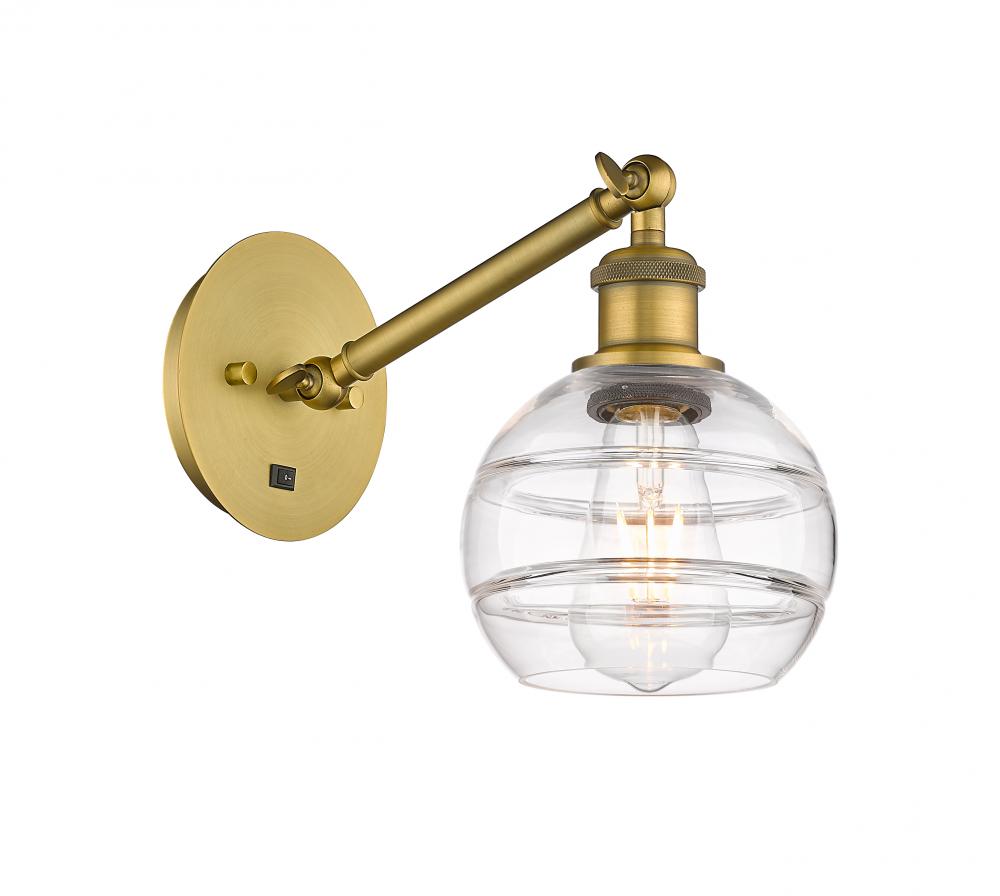 Rochester - 1 Light - 6 inch - Brushed Brass - Sconce