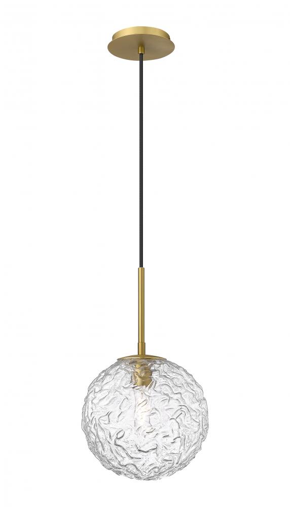 Barrington - 1 Light - 10 inch - Brushed Brass - Cord hung - Mini Pendant