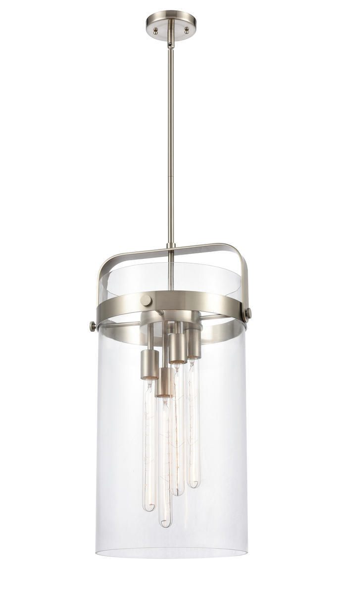 Pilaster - 4 Light - 13 inch - Polished Nickel - Cord hung - Pendant