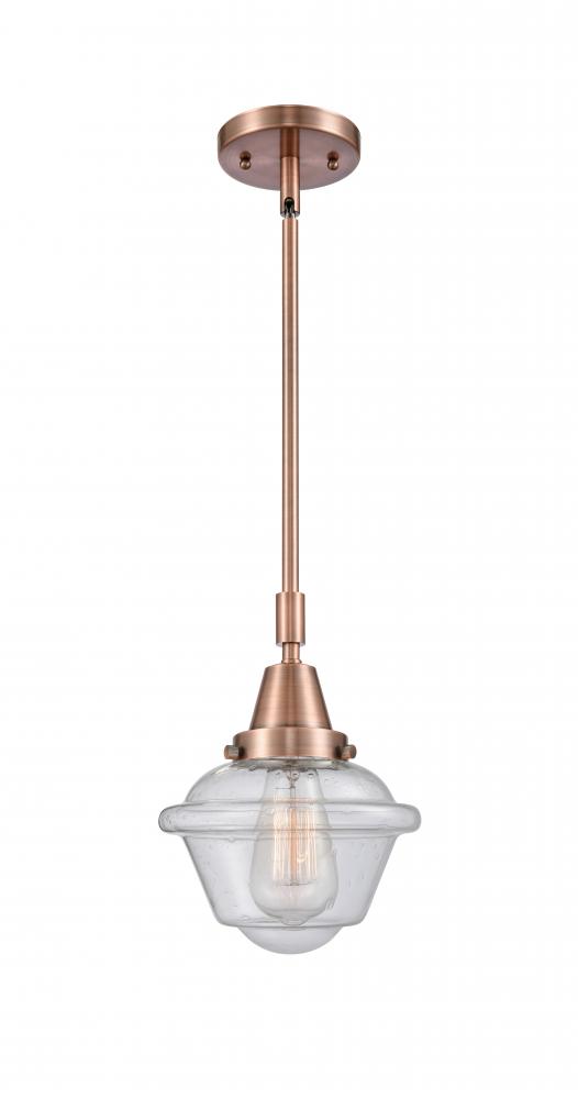 Oxford - 1 Light - 8 inch - Antique Copper - Mini Pendant