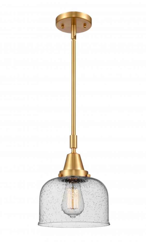 Bell - 1 Light - 8 inch - Satin Gold - Mini Pendant