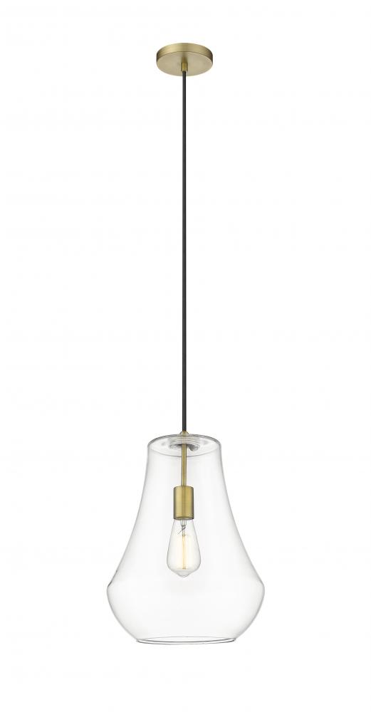 Fairfield - 1 Light - 12 inch - Brushed Brass - Cord hung - Mini Pendant