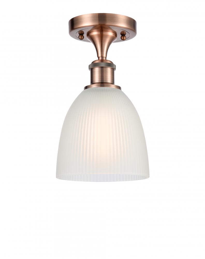 Castile - 1 Light - 6 inch - Antique Copper - Semi-Flush Mount