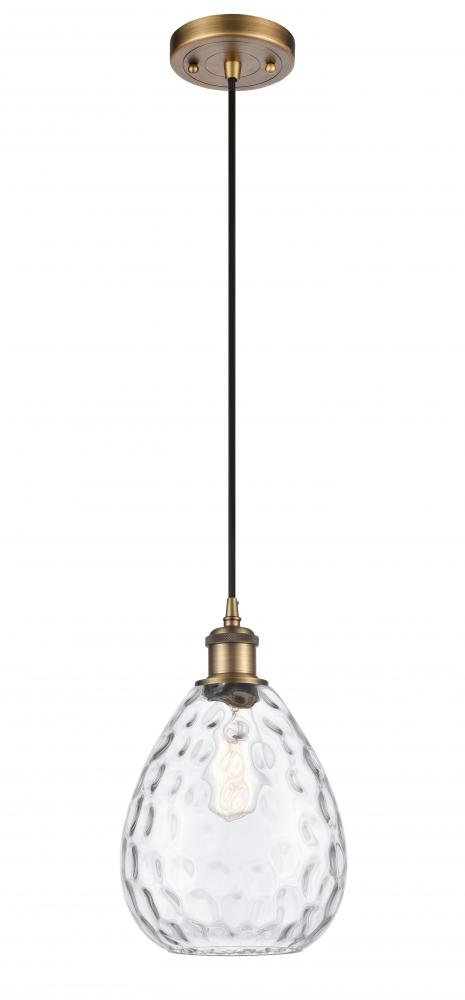 Waverly - 1 Light - 8 inch - Brushed Brass - Cord hung - Mini Pendant