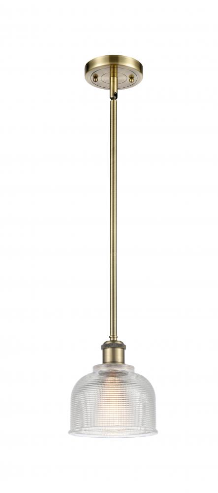 Dayton - 1 Light - 6 inch - Antique Brass - Mini Pendant