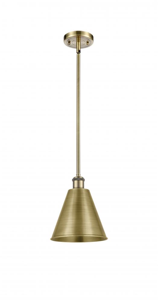 Berkshire - 1 Light - 8 inch - Antique Brass - Pendant