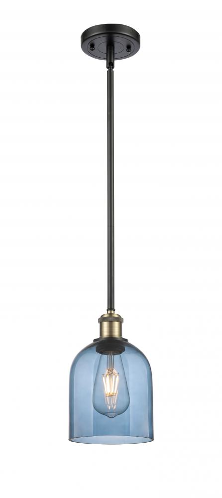 Bella - 1 Light - 6 inch - Black Antique Brass - Mini Pendant