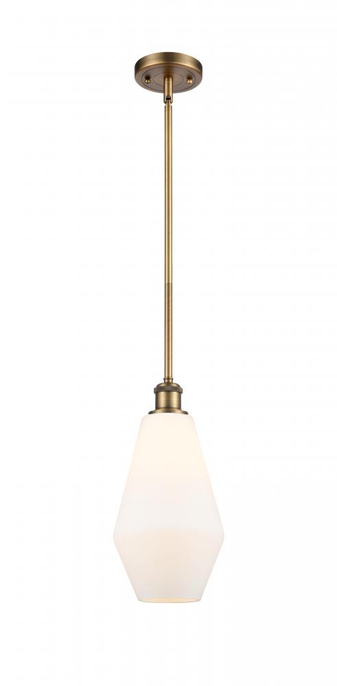Cindyrella - 1 Light - 7 inch - Brushed Brass - Mini Pendant