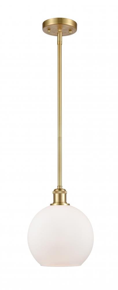 Athens - 1 Light - 8 inch - Satin Gold - Mini Pendant