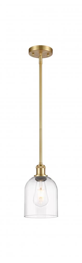 Bella - 1 Light - 6 inch - Satin Gold - Mini Pendant
