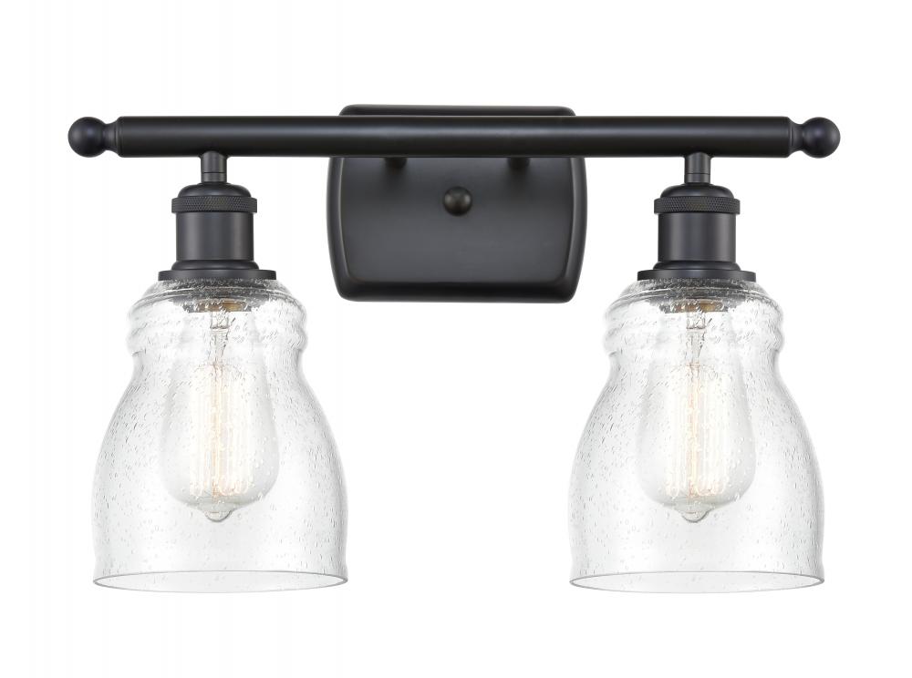 Ellery - 2 Light - 15 inch - Matte Black - Bath Vanity Light