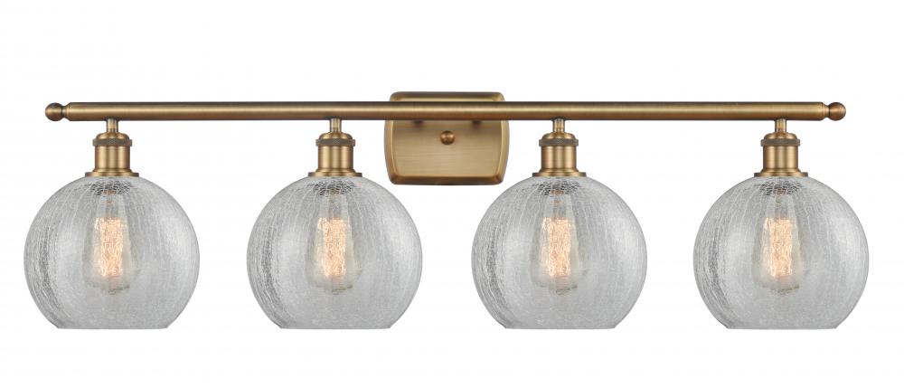 Athens - 4 Light - 38 inch - Brushed Brass - Bath Vanity Light