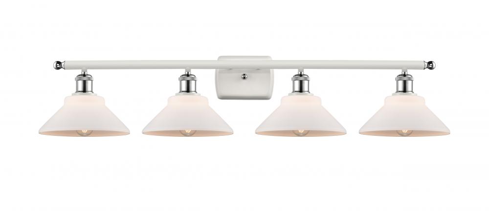 Orwell - 4 Light - 38 inch - White Polished Chrome - Bath Vanity Light