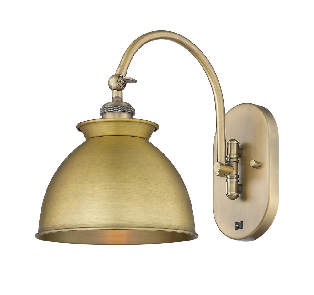 Adirondack - 1 Light - 8 inch - Brushed Brass - Sconce