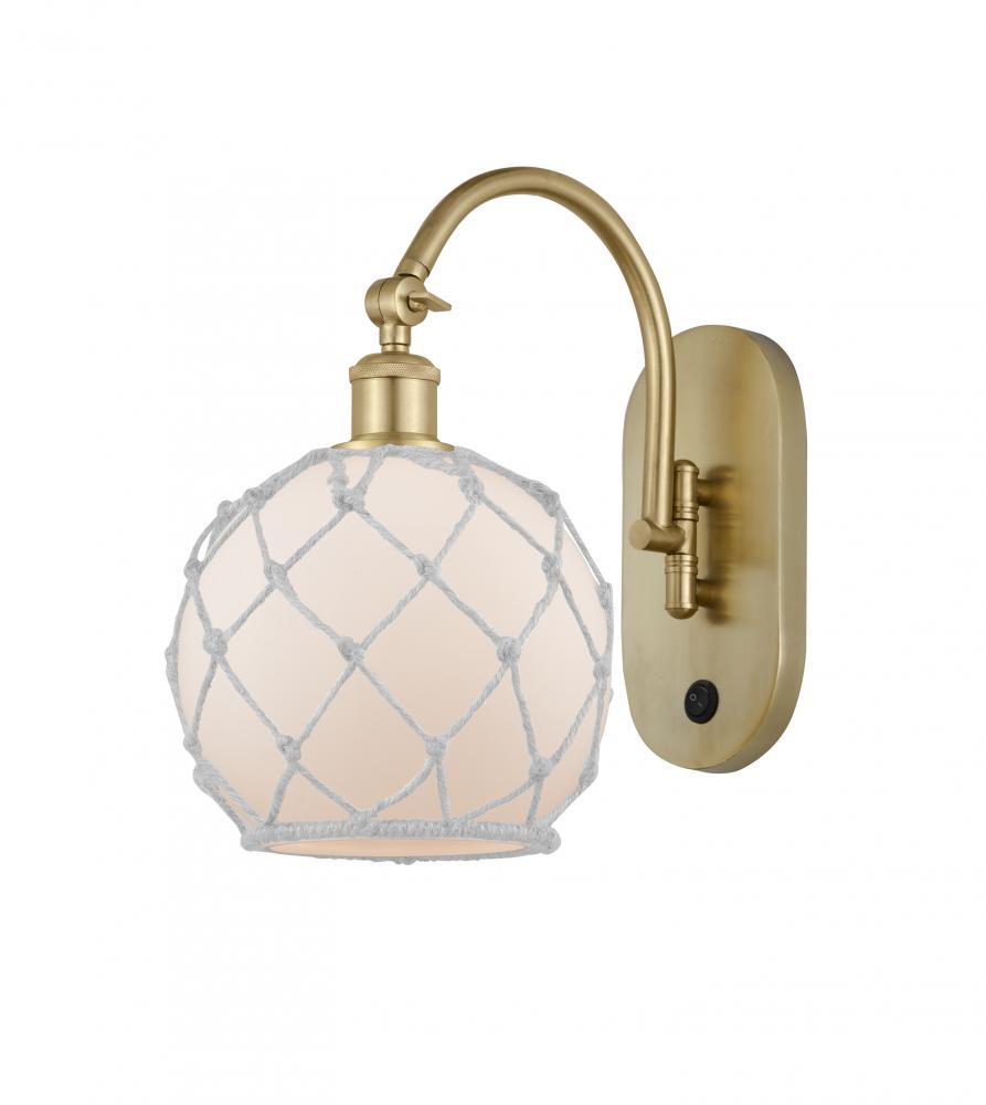 Farmhouse Rope - 1 Light - 8 inch - Satin Gold - Sconce