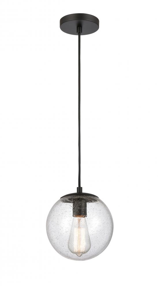 Tolland - 1 Light - 8 inch - Matte Black - Cord hung - Mini Pendant