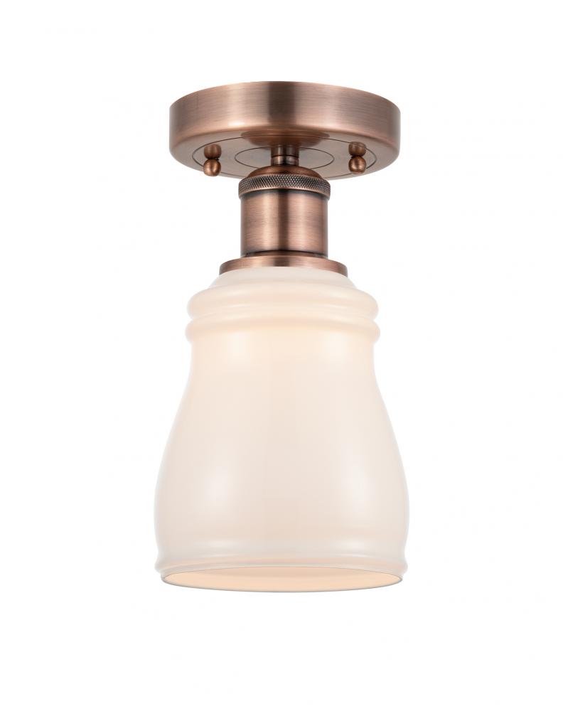 Ellery - 1 Light - 5 inch - Antique Copper - Semi-Flush Mount