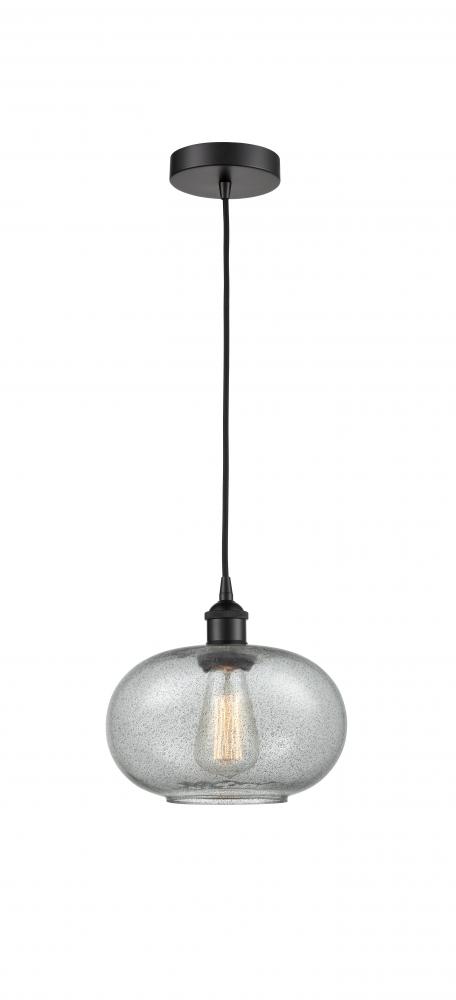 Gorham - 1 Light - 10 inch - Matte Black - Cord hung - Mini Pendant