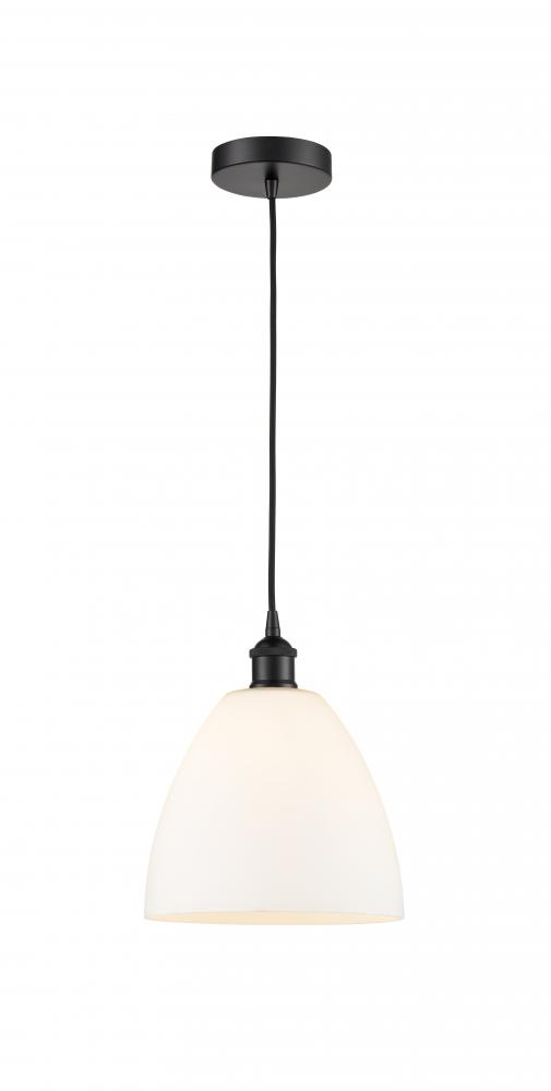 Bristol - 1 Light - 9 inch - Matte Black - Cord hung - Mini Pendant