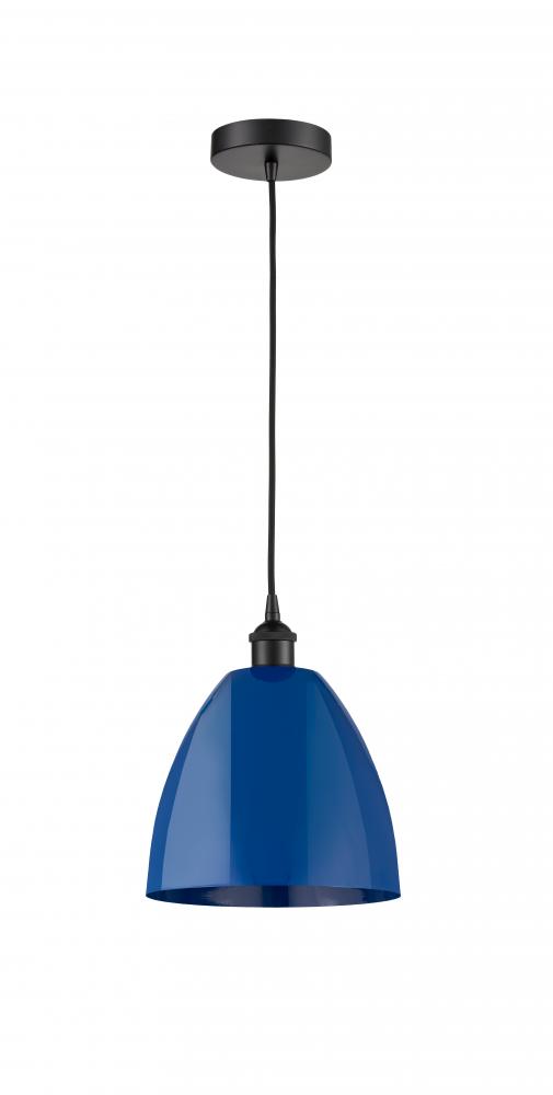 Plymouth - 1 Light - 9 inch - Matte Black - Cord hung - Mini Pendant