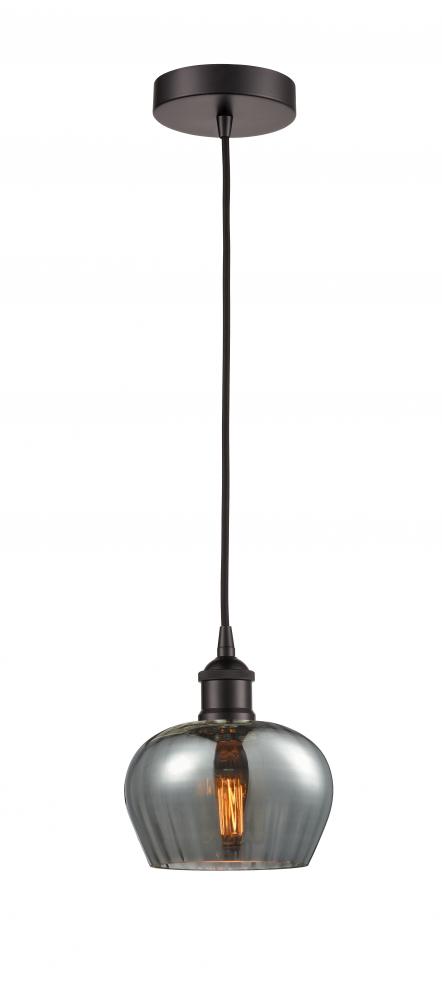 Fenton - 1 Light - 7 inch - Oil Rubbed Bronze - Cord hung - Mini Pendant