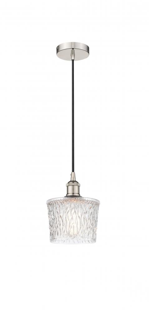 Niagara - 1 Light - 7 inch - Polished Nickel - Cord hung - Mini Pendant