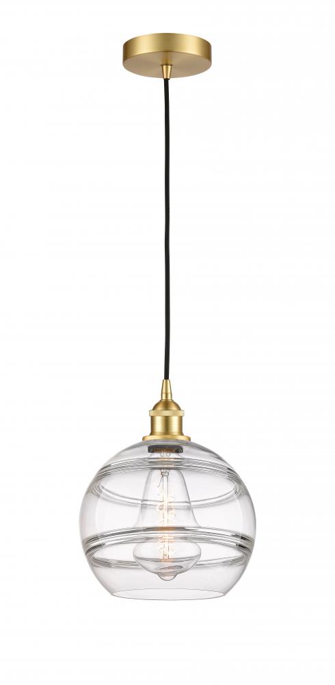 Rochester - 1 Light - 10 inch - Satin Gold - Cord hung - Mini Pendant