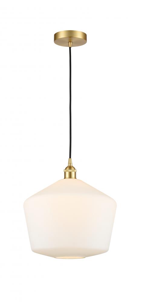 Cindyrella - 1 Light - 12 inch - Satin Gold - Cord hung - Mini Pendant