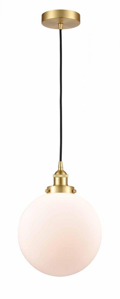 Beacon - 1 Light - 10 inch - Satin Gold - Cord hung - Mini Pendant