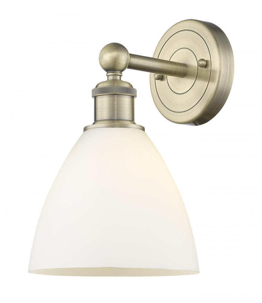 Bristol - 1 Light - 8 inch - Antique Brass - Sconce