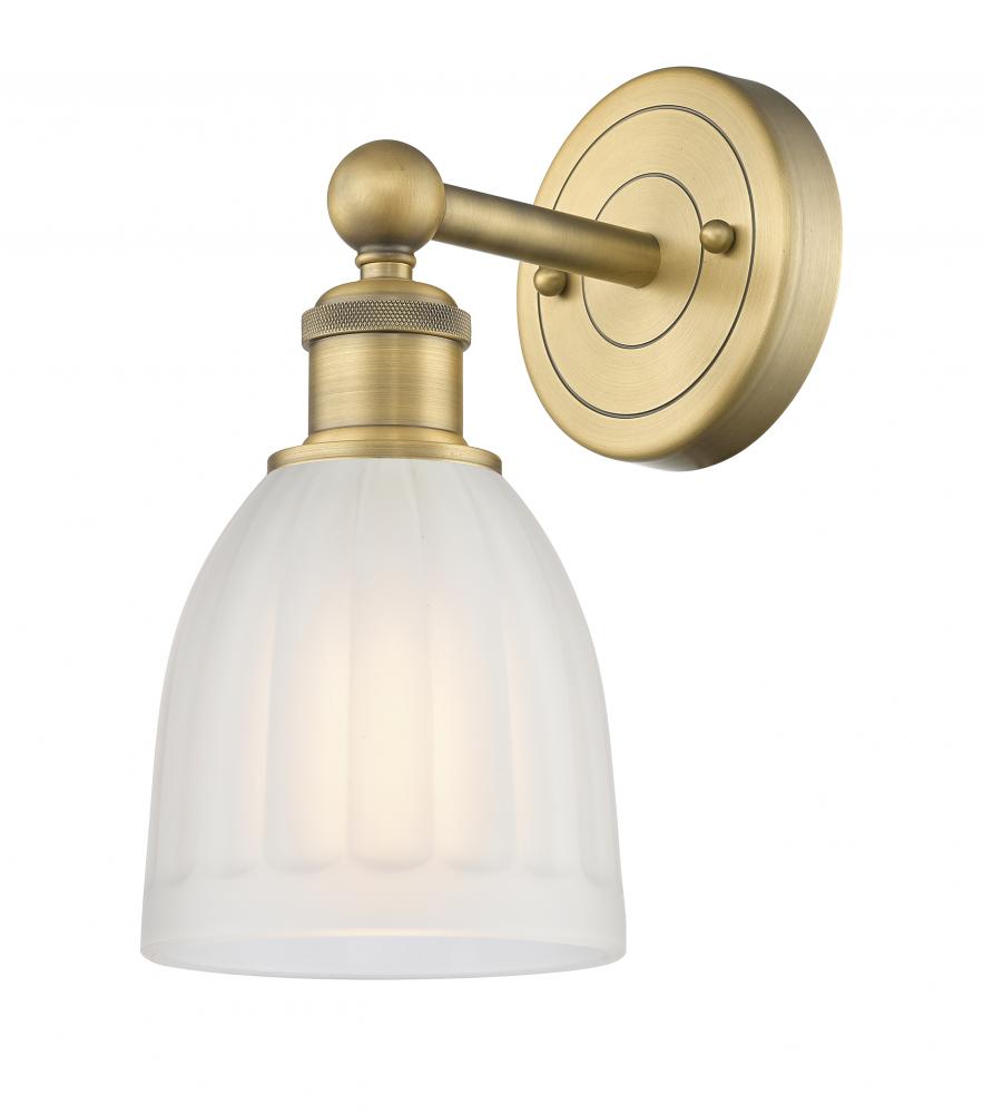 Brookfield - 1 Light - 6 inch - Brushed Brass - Sconce