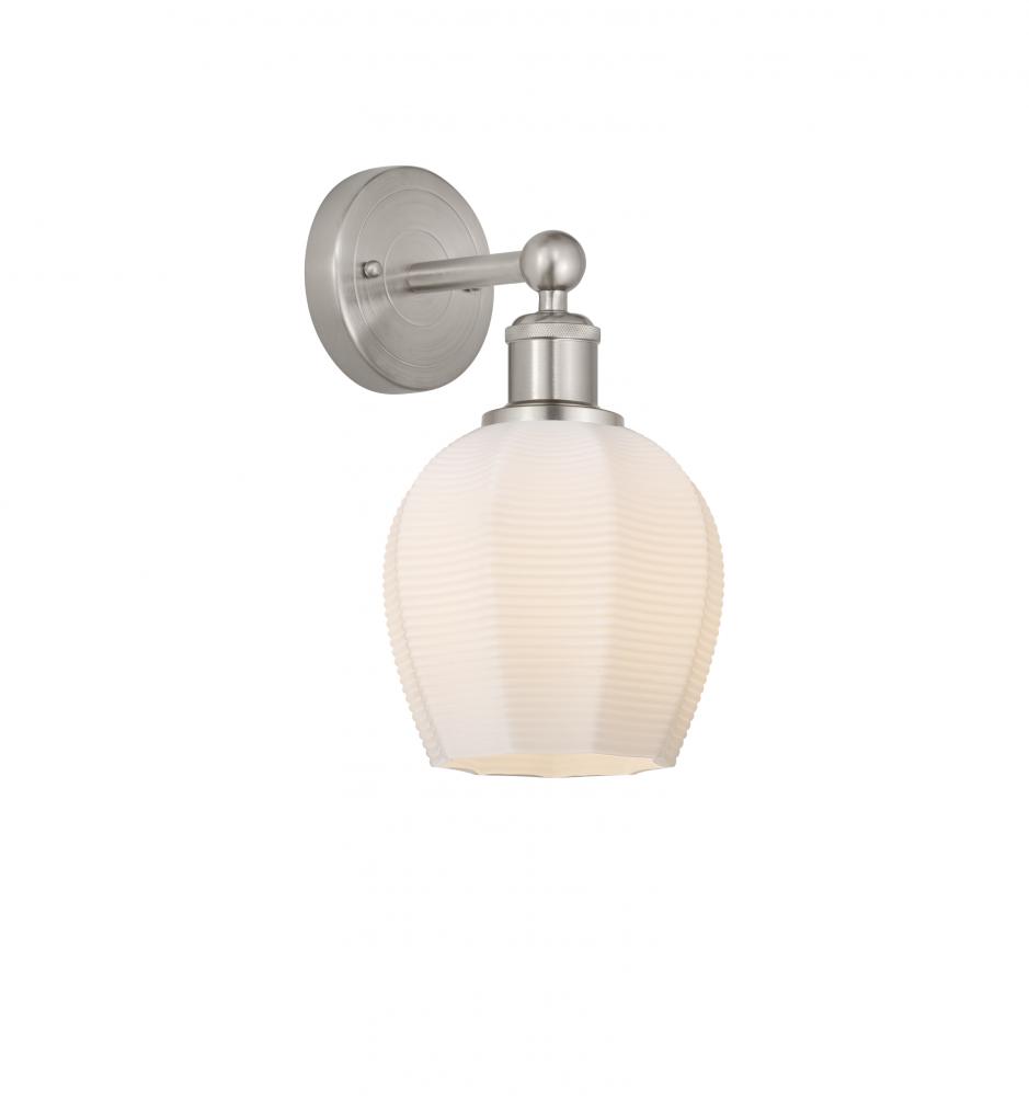 Norfolk - 1 Light - 6 inch - Brushed Satin Nickel - Sconce