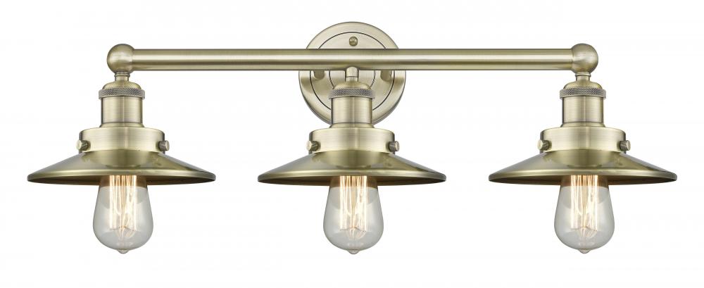 Edison - 3 Light - 26 inch - Antique Brass - Bath Vanity Light