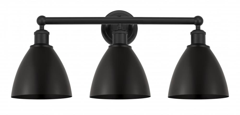 Bristol - 3 Light - 26 inch - Matte Black - Bath Vanity Light