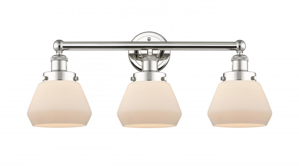 Fulton - 3 Light - 25 inch - Polished Nickel - Bath Vanity Light