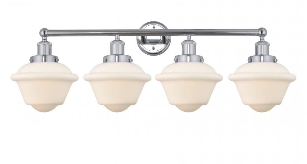 Oxford - 4 Light - 34 inch - Polished Chrome - Bath Vanity Light