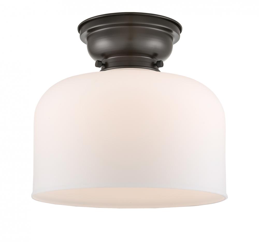 Bell - 1 Light - 12 inch - Oil Rubbed Bronze - Flush Mount