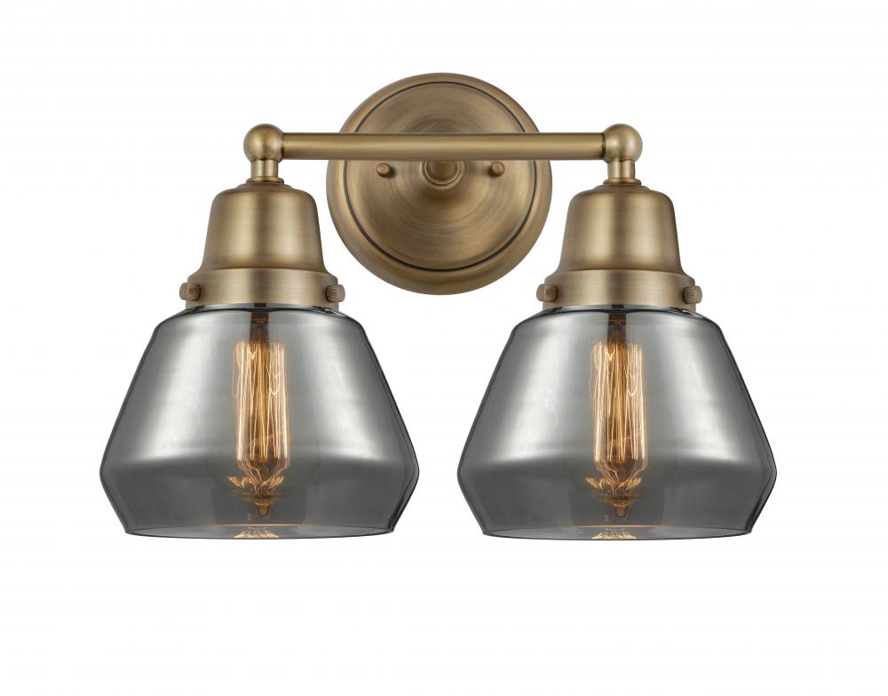 Fulton - 2 Light - 15 inch - Brushed Brass - Bath Vanity Light